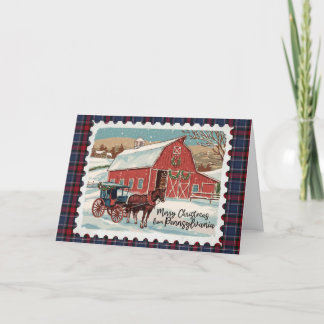 Christmas Greetings from Pennsylvania Holiday Card
