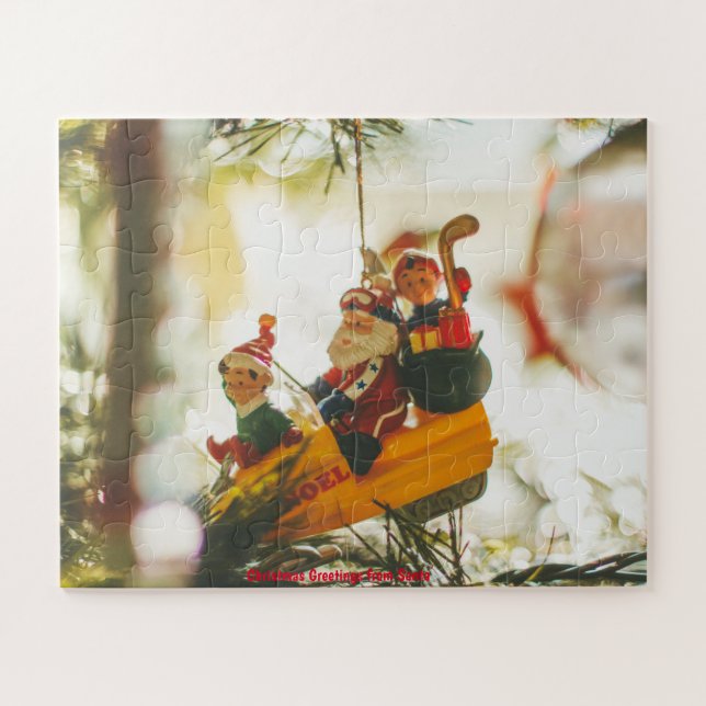 Christmas Greetings from Santa Jigsaw Puzzle (Horizontal)
