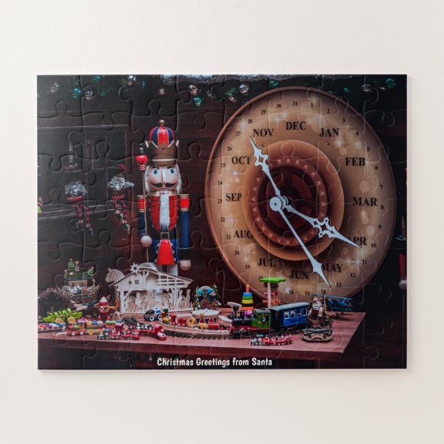 Christmas Greetings from Santa Jigsaw Puzzle (Horizontal)