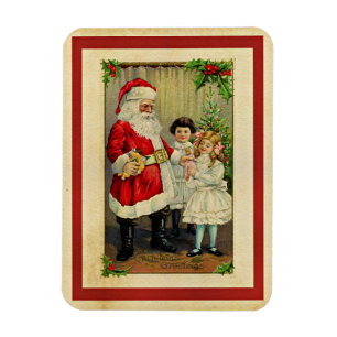 Christmas Greetings from Santa Magnet