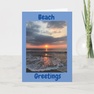 ****CHRISTMAS GREETINGS FROM THE BEACH**** CARD