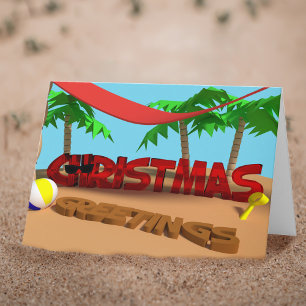 Christmas Greetings from the Beach Holiday Card