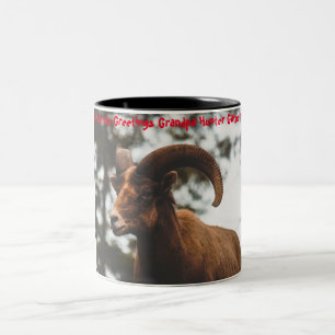 Christmas Greetings Grandpa Hunter Gatherer Two-Tone Coffee Mug