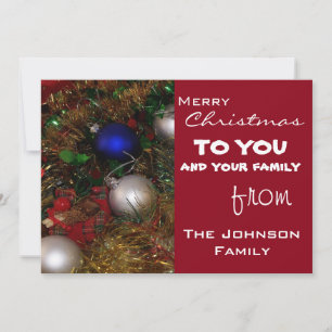 Christmas Greetings Holiday Card