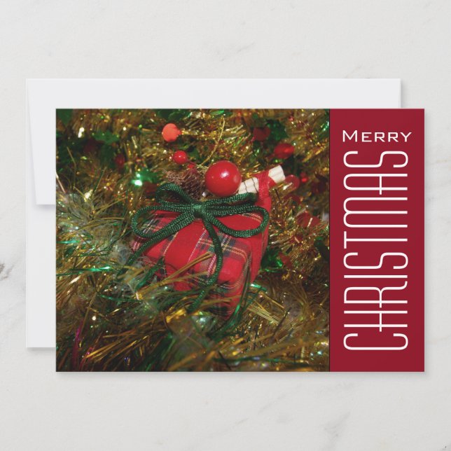 Christmas Greetings Holiday Card (Front)
