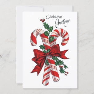 Christmas greetings holiday card
