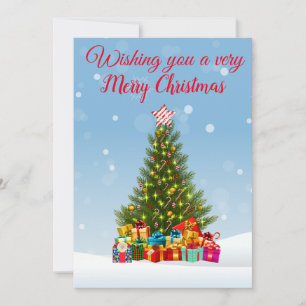 Christmas greetings holiday card