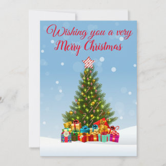 Christmas greetings holiday card