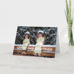 Christmas greetings holiday card