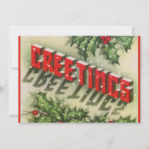 Christmas Greetings Holiday Card