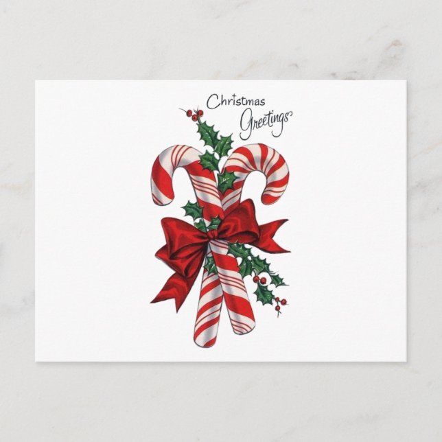 Christmas greetings  holiday postcard (Front)