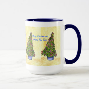 Christmas Greetings Iris Mug