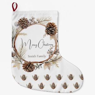 Christmas Greetings  Large Christmas Stocking