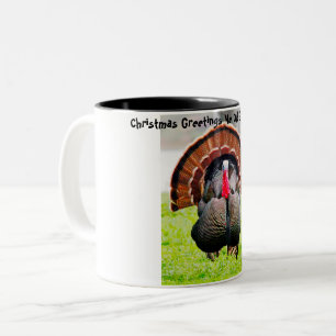Christmas Greetings Me Old Gobble Gobble Two-Tone Coffee Mug