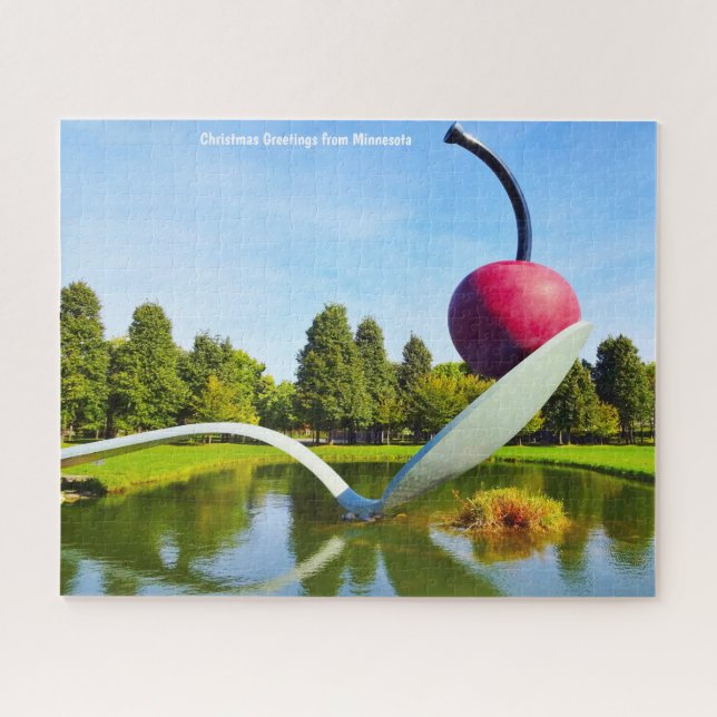 Christmas Greetings Minnesota. Jigsaw Puzzle (Horizontal)