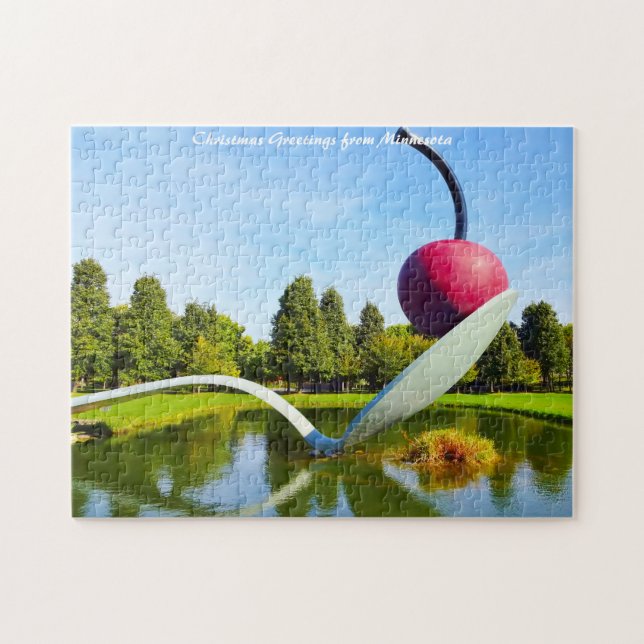 Christmas Greetings Minnesota. Jigsaw Puzzle (Horizontal)