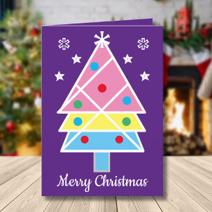 Christmas Greetings Modern & Artsy Cute Christmas  Holiday Card