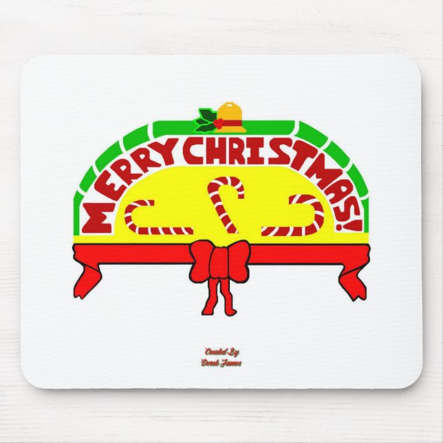 Christmas Greetings Mouse Pad (Front)