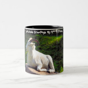 Christmas Greetings  My Honey Friend Two-Tone Coffee Mug