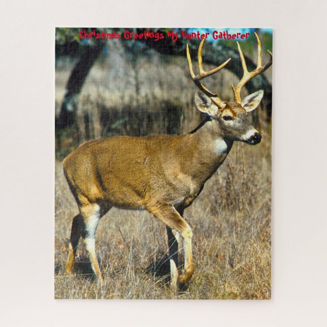 Christmas Greetings My Hunter Gatherer Jigsaw Puzzle (Vertical)