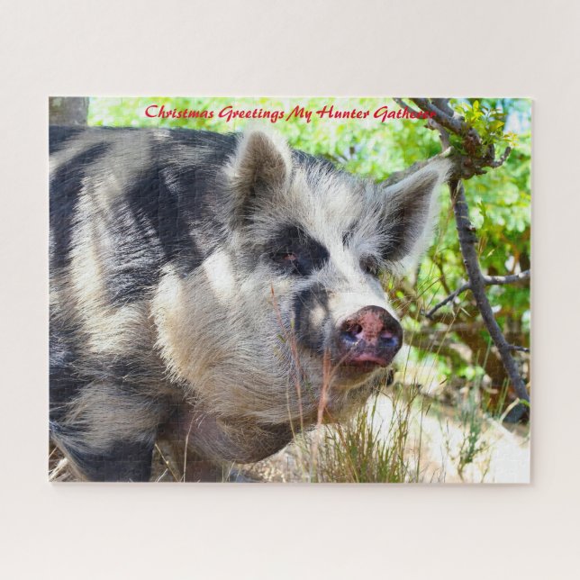 Christmas Greetings My Hunter Gatherer Jigsaw Puzzle (Horizontal)