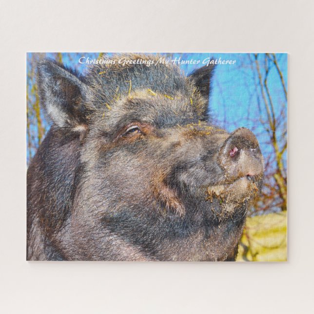 Christmas Greetings My Hunter Gatherer Jigsaw Puzzle (Horizontal)