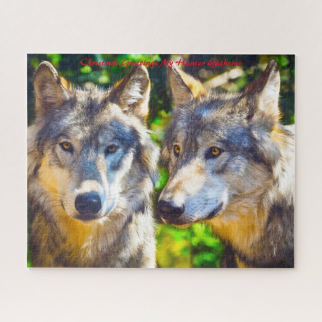 Christmas Greetings My Hunter Gatherer Jigsaw Puzzle (Horizontal)