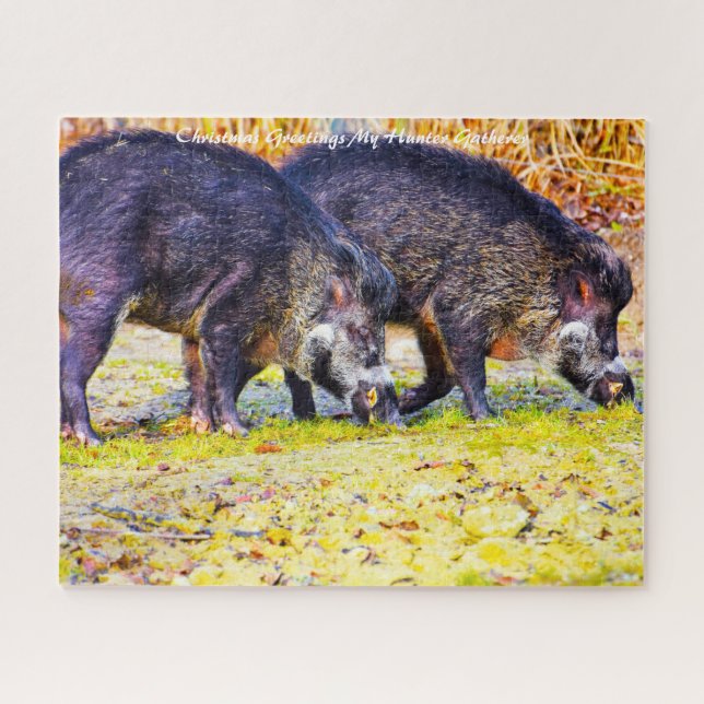 Christmas Greetings My Hunter Gatherer Jigsaw Puzzle (Horizontal)