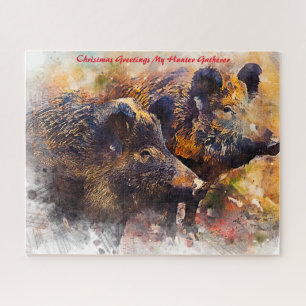 Christmas Greetings My Hunter Gatherer Jigsaw Puzzle