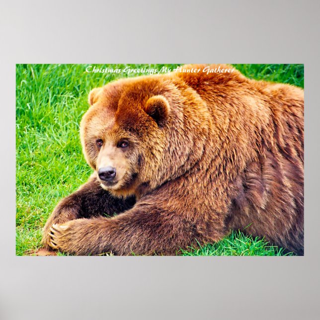 Christmas Greetings My Hunter Gatherer Poster (Front)