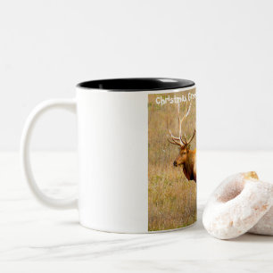 Christmas Greetings My Hunter Gatherer Two-Tone Coffee Mug