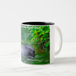 Christmas Greetings  My Little Beaver Two-Tone Coffee Mug
