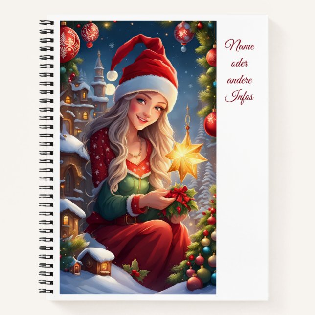 Christmas greetings notebook (Front)