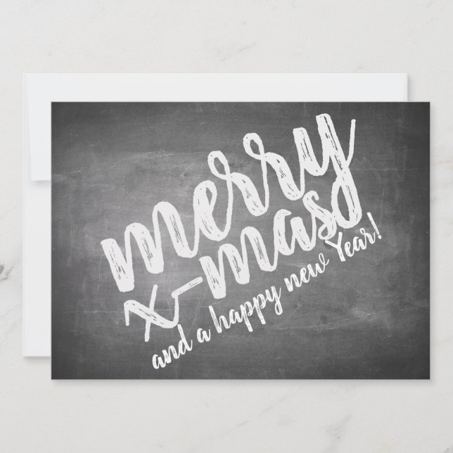 Christmas Greetings on the Chalk Board (Front)