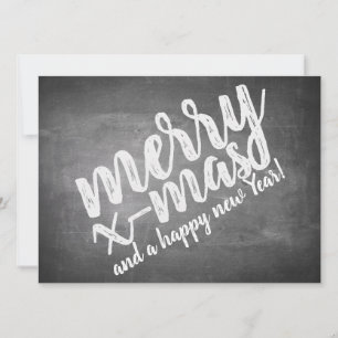 Christmas Greetings on the Chalk Board