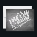 Christmas Greetings on the Chalk Board<br><div class="desc">Christmas Greetings in Chalkboard Look
The greetings card on slate is adorned with a typographic design in a chalkboard look. The text on the front is available in German,  English and Spanish. The second text can be adapted to individual requirements.</div>