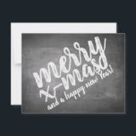 Christmas Greetings on the Chalk Board<br><div class="desc">Christmas Greetings in Chalkboard Look
The greetings card on slate is adorned with a typographic design in a chalkboard look. The text on the front is available in German,  English and Spanish. The second text can be adapted to individual requirements.</div>