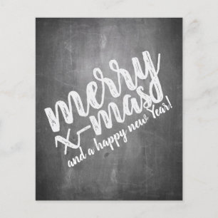 Christmas Greetings on the Chalk Board