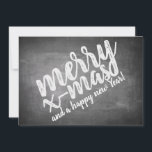 Christmas Greetings on the Chalk Board<br><div class="desc">Christmas Greetings in Chalkboard Look
The greetings card on slate is adorned with a typographic design in a chalkboard look. The text on the front is available in German,  English and Spanish. The second text can be adapted to individual requirements.</div>