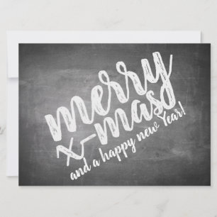 Christmas Greetings on the Chalk Board
