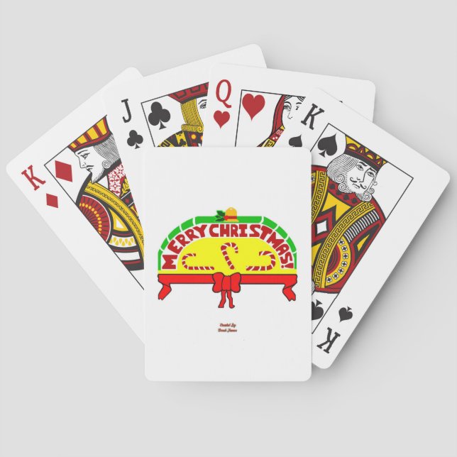Christmas Greetings Playing Cards (Back)