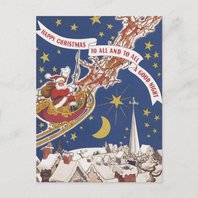 Christmas Greetings Postcard (Front)