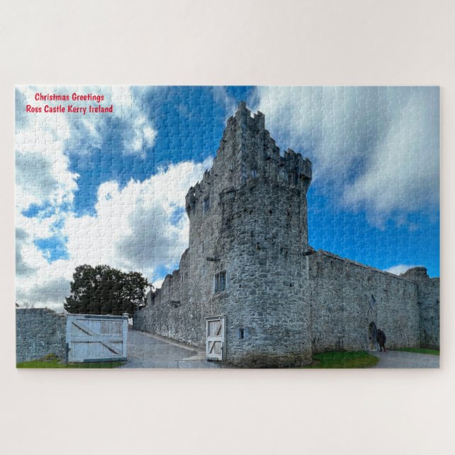 Christmas Greetings  Ross Castle Kerry Ireland Jig Jigsaw Puzzle (Horizontal)