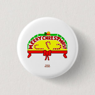 Christmas Greetings Round Button