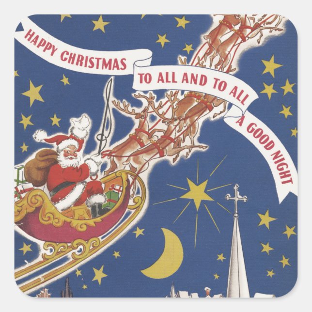 Christmas Greetings      Square Sticker (Front)
