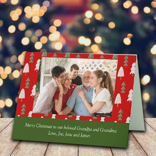 Christmas Greetings to Grandparents Parents Card