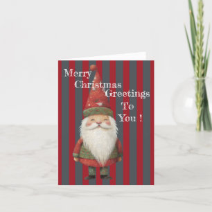 Christmas Greetings To You  Holiday Card