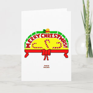Christmas Greetings Vertical Greeting Card