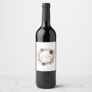 Christmas Greetings Wine Label