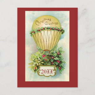 Christmas Greetings with Customisable Date Holiday Postcard
